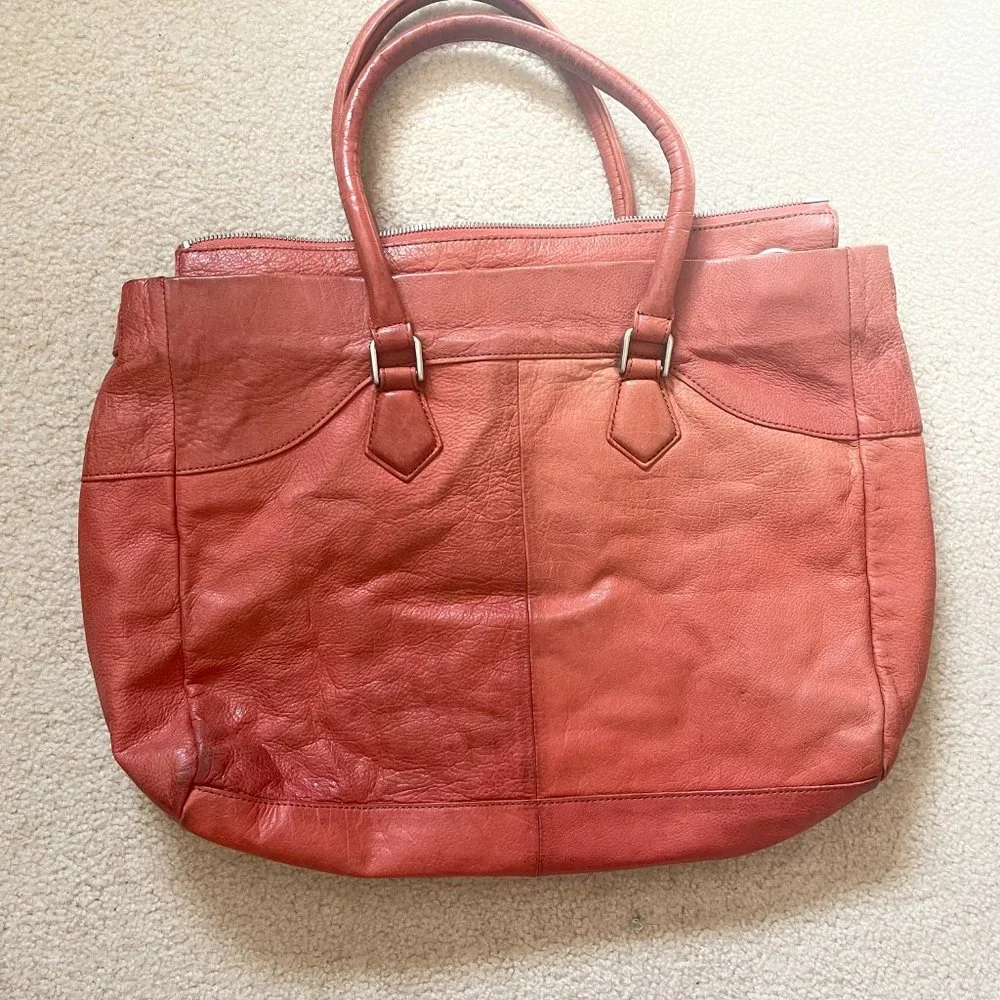 Leibeskind Leather Large Satchel Handbag/Shoulderbag with Matching Wallet - Picture 3 of 7